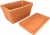 DEGREA Skrzynka Venezia Ceramiczna Klasyczna Prosta Włoska Terakota + Podstawka prostokątna SOTTOCAS. L30L30 Cassetta 30cm