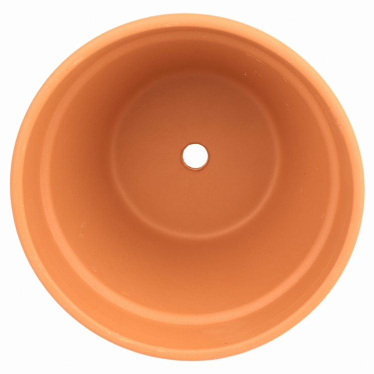DEGREA Doniczka MEZZO VASO D17 Ceramiczna Klasyczna Prosta Włoska Terakota + Podstawka D17