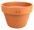 DEGREA Doniczka MEZZO VASO D17 Ceramiczna Klasyczna Prosta Włoska Terakota + Podstawka D17