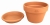 DEGREA Doniczka MEZZO VASO D17 Ceramiczna Klasyczna Prosta Włoska Terakota + Podstawka D17