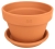 DEGREA Doniczka MEZZO VASO D21 Ceramiczna Klasyczna Prosta Włoska Terakota + Podstawka D21
