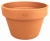 DEGREA Doniczka MEZZO VASO D21 Ceramiczna Klasyczna Prosta Włoska Terakota + Podstawka D21