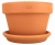DEGREA Doniczka MEZZO VASO D21 Ceramiczna Klasyczna Prosta Włoska Terakota + Podstawka D21