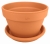 DEGREA Doniczka MEZZO VASO D25 Ceramiczna Ceramiczna Klasyczna Prosta Włoska Terakota + Podstawka D25