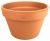 DEGREA Doniczka MEZZO VASO D25 Ceramiczna Ceramiczna Klasyczna Prosta Włoska Terakota + Podstawka D25
