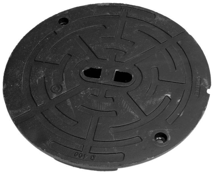 Właz żeliwny D400 z teleskopem 396mm (na rurę trzonową 425mm)