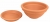 DEGREA Misa Ciotola CICLAMINO Ceramiczna Klasyczna Prosta Włoska Terakota D23 cm + Podstawek D19 cm