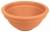 DEGREA Misa Ciotola CICLAMINO Ceramiczna Klasyczna Prosta Włoska Terakota D23 cm + Podstawek D19 cm
