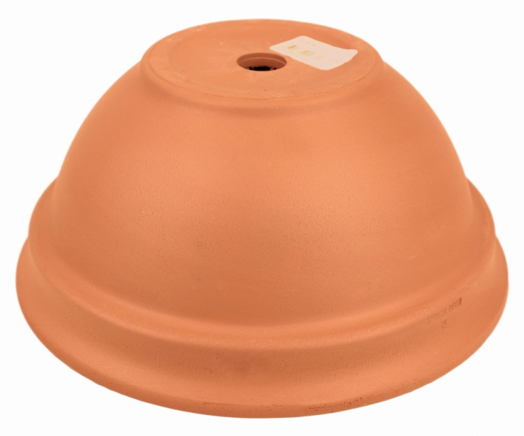 DEGREA Misa Ciotola CICLAMINO Ceramiczna Klasyczna Prosta Włoska Terakota D23 cm + Podstawek D19 cm