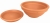 DEGREA Misa Ciotola CICLAMINO Ceramiczna Klasyczna Prosta Włoska Terakota D28 cm + Podstawek D23 cm