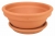 DEGREA Misa Ciotola CICLAMINO Ceramiczna Klasyczna Prosta Włoska Terakota D28 cm + Podstawek D23 cm