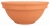 DEGREA Misa Ciotola CICLAMINO Ceramiczna Klasyczna Prosta Włoska Terakota D28 cm + Podstawek D23 cm