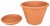 DEGREA Doniczka VASO POMPEI D27 Ceramiczna Klasyczna Prosta Włoska Terakota + Podstawek D23 cm