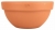 DEGREA Misa Ciotola IBIS D25 Ceramiczna Klasyczna Prosta Włoska Terakota 25cm + Podstawek D23 cm