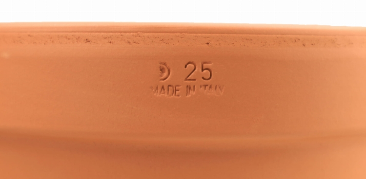 DEGREA Misa Ciotola IBIS D25 Ceramiczna Klasyczna Prosta Włoska Terakota 25cm