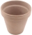 DEGREA Doniczka VASO VULCANO D15 Ceramiczna Klasyczna Prosta Włoska Terakota Szara 15cm
