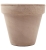 DEGREA Doniczka VASO VULCANO D15 Ceramiczna Klasyczna Prosta Włoska Terakota Szara 15cm