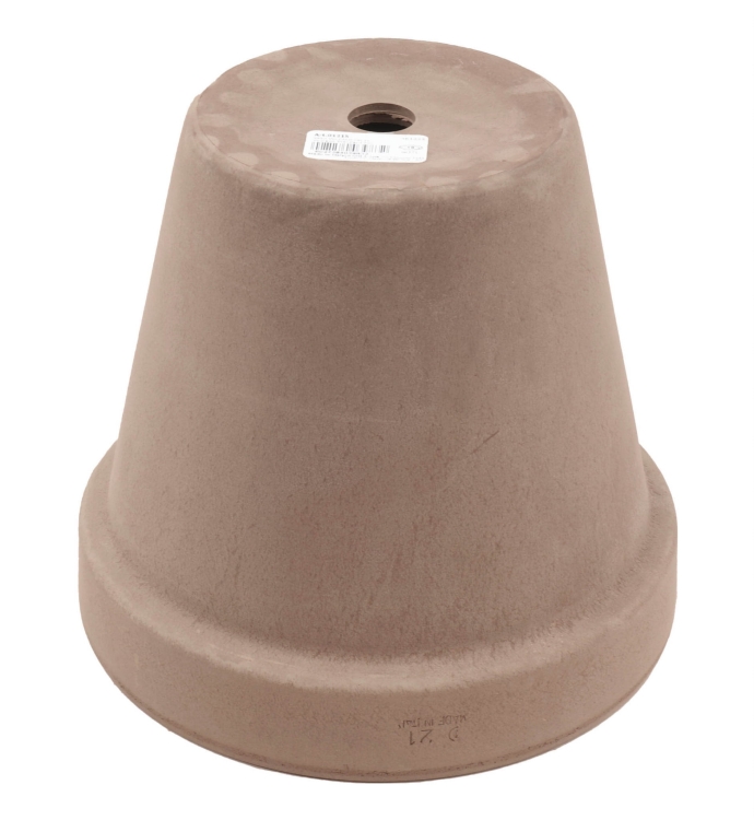 DEGREA Doniczka VASO VULCANO D21 Ceramiczna Klasyczna Prosta Włoska Terakota Szara 21cm
