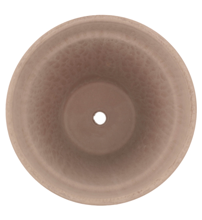 DEGREA Doniczka VASO VULCANO D21 Ceramiczna Klasyczna Prosta Włoska Terakota Szara 21cm