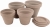 DEGREA Doniczka VASO VULCANO D21 Ceramiczna Klasyczna Prosta Włoska Terakota Szara 21cm