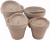 DEGREA Doniczka VASO VULCANO D21 Ceramiczna Klasyczna Prosta Włoska Terakota Szara 21cm