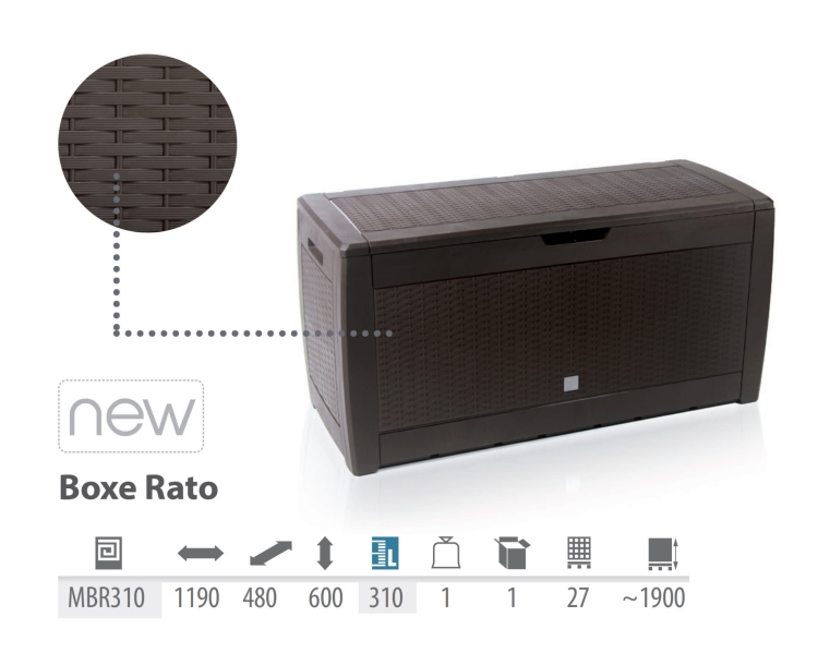 Skrzynia MBR310-440U Boxe Rato 310L Umbra