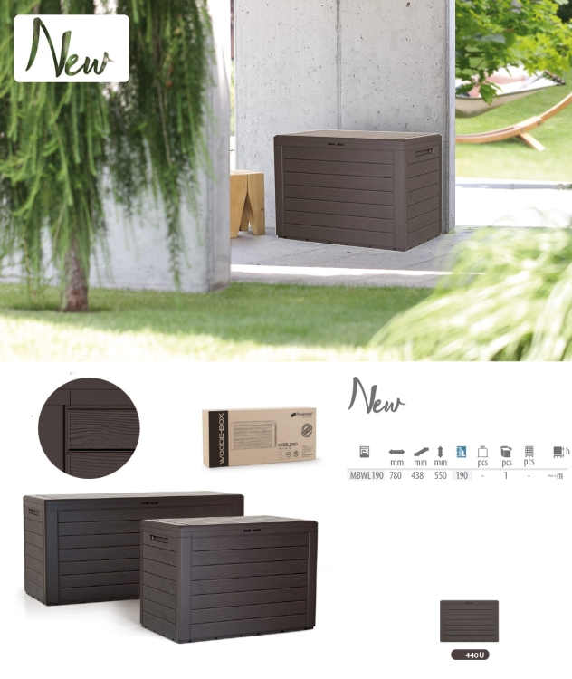 Skrzynia MBWL190-440U WOODEBOX 190L Umbra