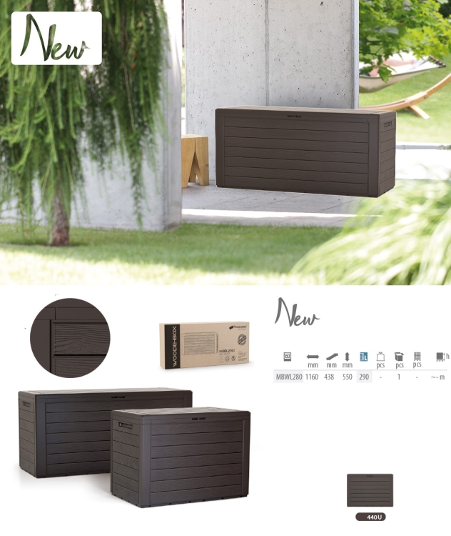 Skrzynia MBWL280-440U WOODEBOX 280L Umbra