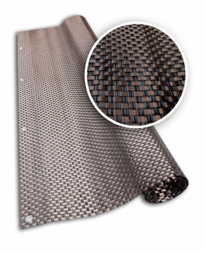 Mata Technorattan Brąz LUX 150cm na WYMIAR 830g/m2