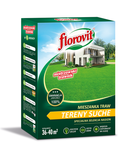 Florovit mieszanka Traw na suche tereny nasiona 0,9kg