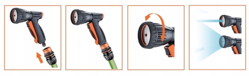 Claber Zraszacz Pistolet z Sitkiem MULTI-JET 9563
