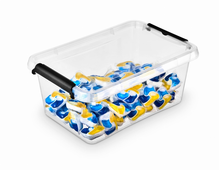 Pojemnik Plastikowy Transparentny 4,5L z Pokrywą SimpleStore Pudło