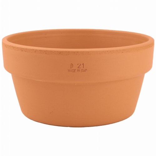 DEGREA Doniczka MINI VASO D21 Ceramiczna Terakota NISKA 21cm