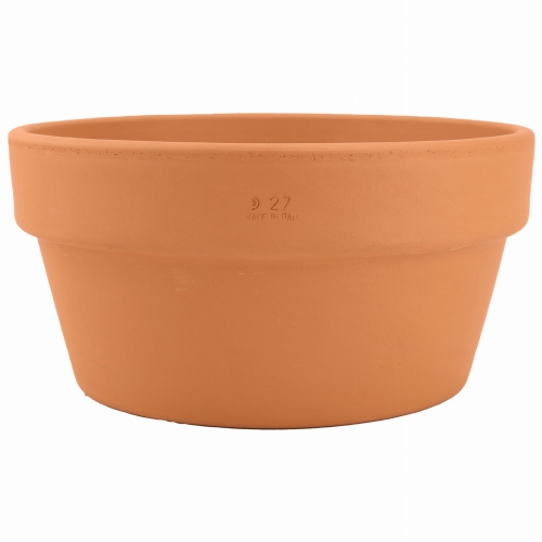 DEGREA Doniczka MINI VASO D27 Ceramiczna Terakota NISKA 27cm