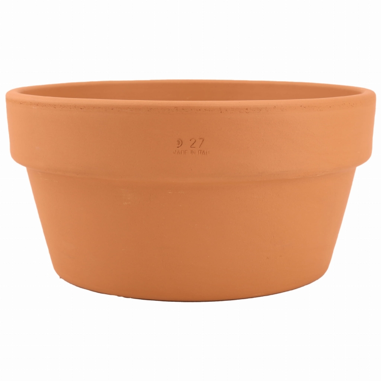 DEGREA Doniczka MINI VASO D27 Ceramiczna Terakota NISKA 27cm
