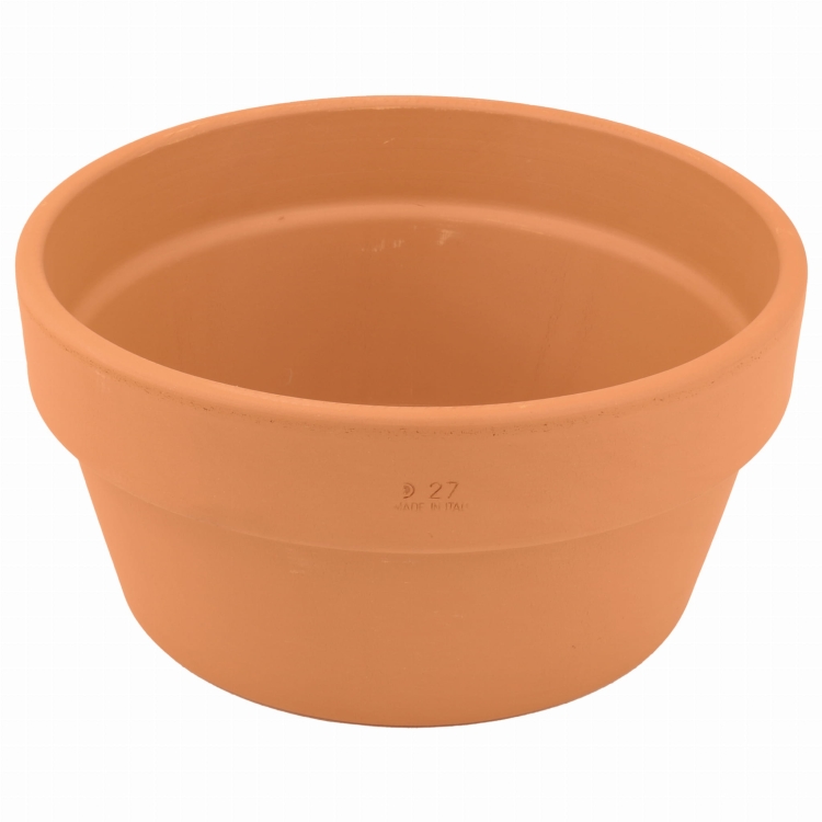 DEGREA Doniczka MINI VASO D27 Ceramiczna Terakota NISKA 27cm