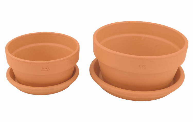 DEGREA Doniczka ceramiczna MINI VASO D21 + Podstawka D21