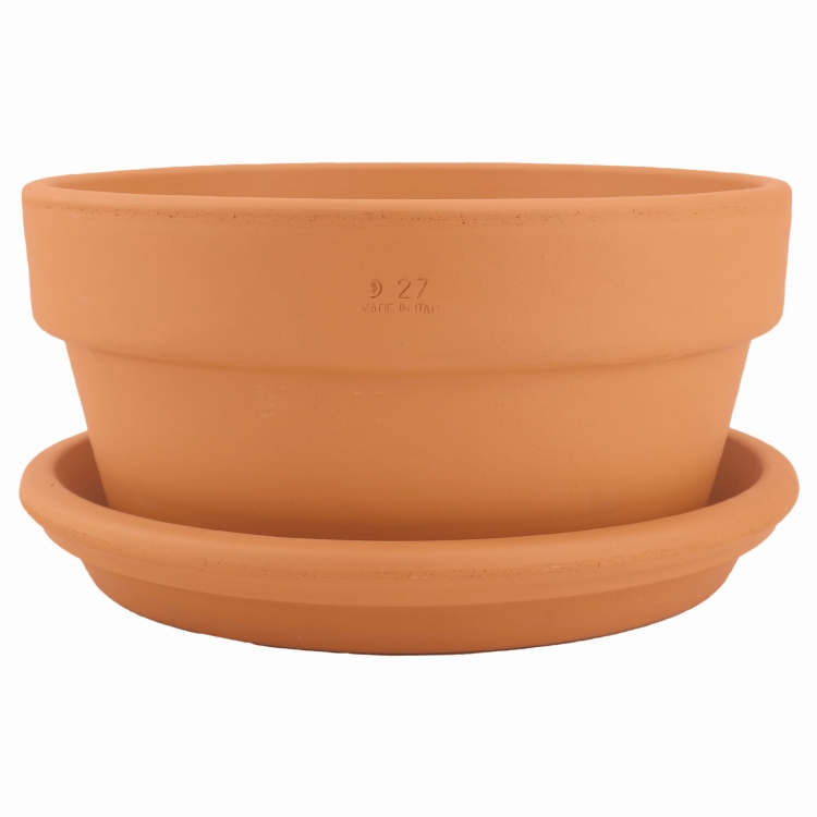 DEGREA Doniczka ceramiczna MINI VASO D27 + Podstawka D28