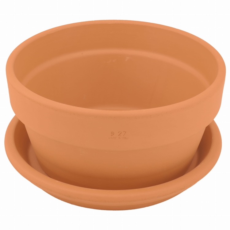 DEGREA Doniczka ceramiczna MINI VASO D27 + Podstawka D28