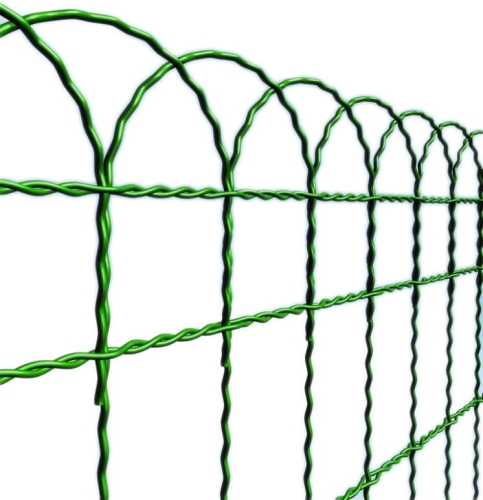 Siatka Metalowa Zielona Łuki Border 65cm 1mb