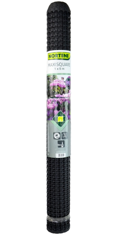NORTENE Siatka MAXISQUARE 20mm PCV ANTRACYT 1x5m
