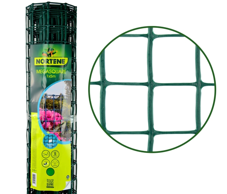 NORTENE Siatka MEGASQUARE PCV ZIELONA 1x5m