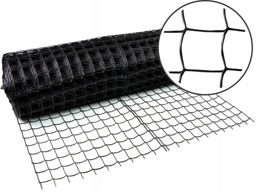 Nortene Siatka Czarna PCV 1x25m 45mm 2000914