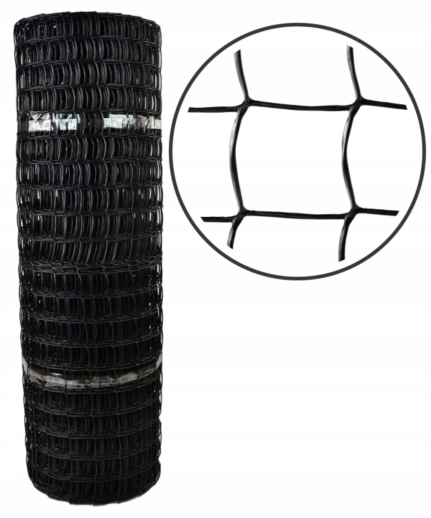 Nortene Siatka Czarna PCV 1x25m 45mm 2000914