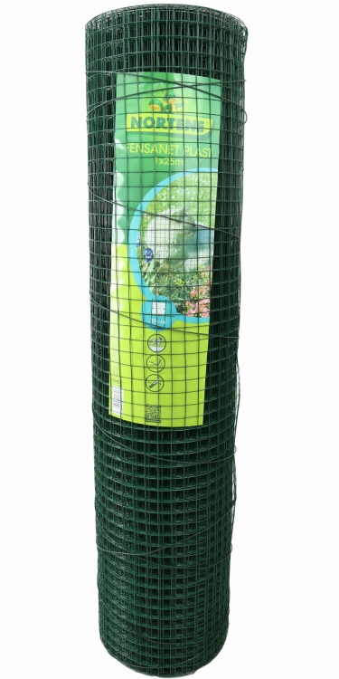 Nortene Siatka Metalowa Fensanet Plast 1x5m 6,4mm 0,9mm Zielona