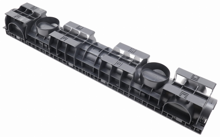 Kanał DN100 H120 C250 PP/ŻEL. 12x16x100[cm] PM BASIC Odwodnienie Liniowe korytko plastikowe / ruszt żeliwny