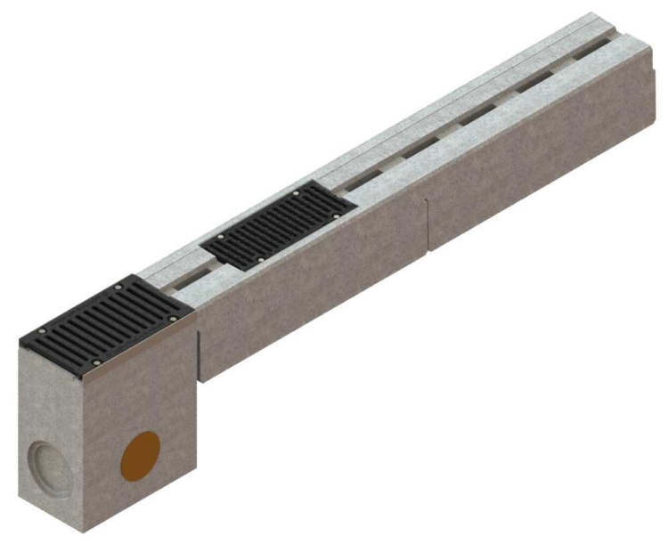 Osadnik Mono H600 DN150 E600 60x28,5x50[cm] studzienka systemowa mono betonowa z okuciem / ruszt żeliwny