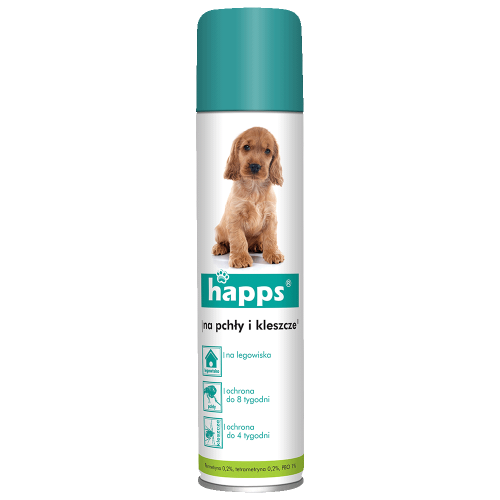 Happs na pchły i kleszcze 250ml areozol