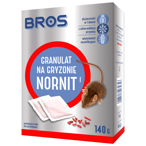 Bros Nornit granulat na gryzonie 140g