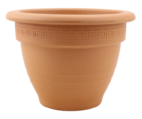 DEGREA Doniczka Zdobiona CAMPANA D27 Ceramiczna Terakota 27cm